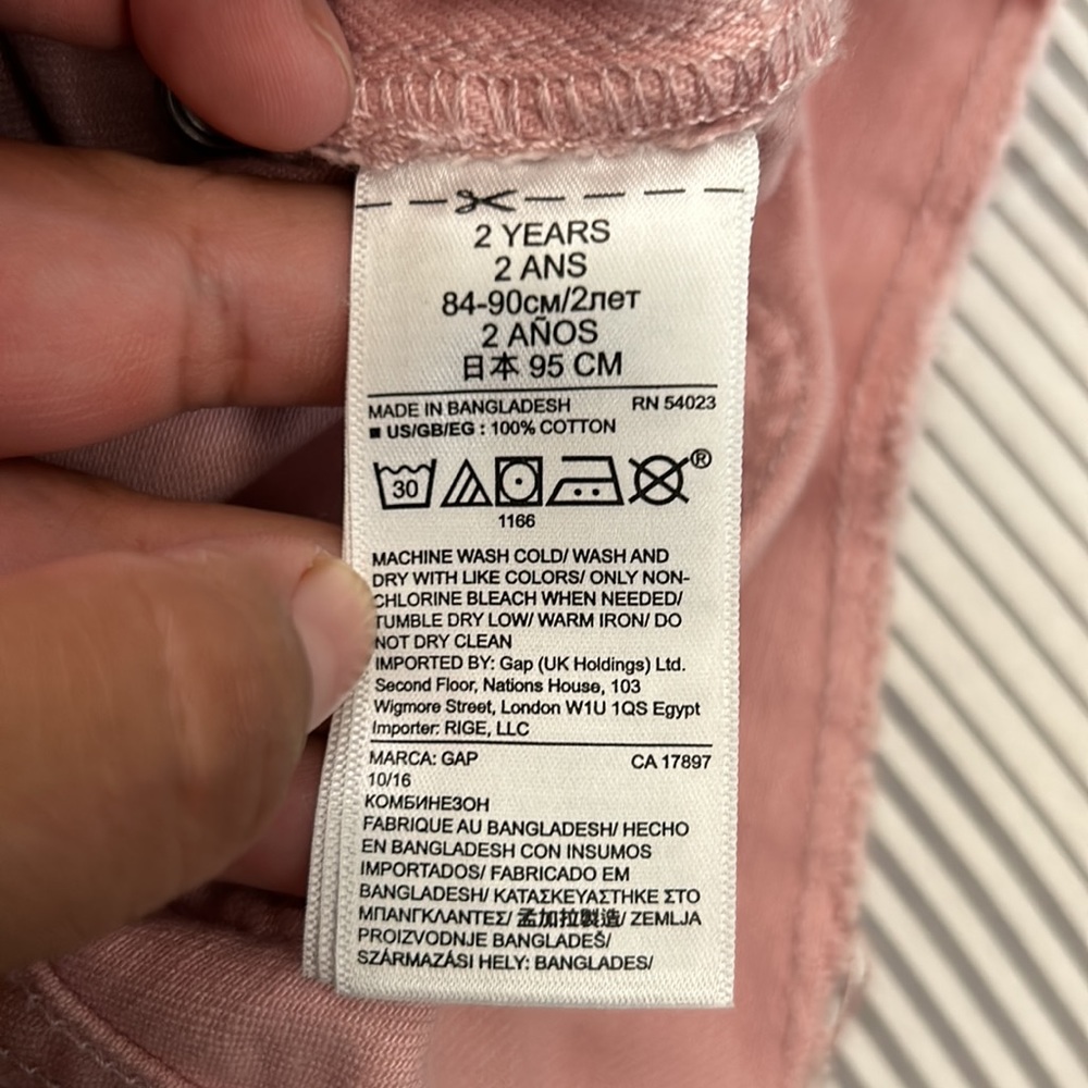 GAP Pink Kids Overalls - Picture 7 of 7